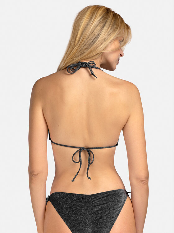 Miss Lou Miss Lou Bikini pezzo sopra G-LG2-CZ Nero