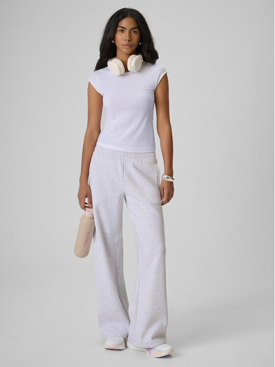 4F 4F Top ESSENTIAL 4 Biały Slim Fit