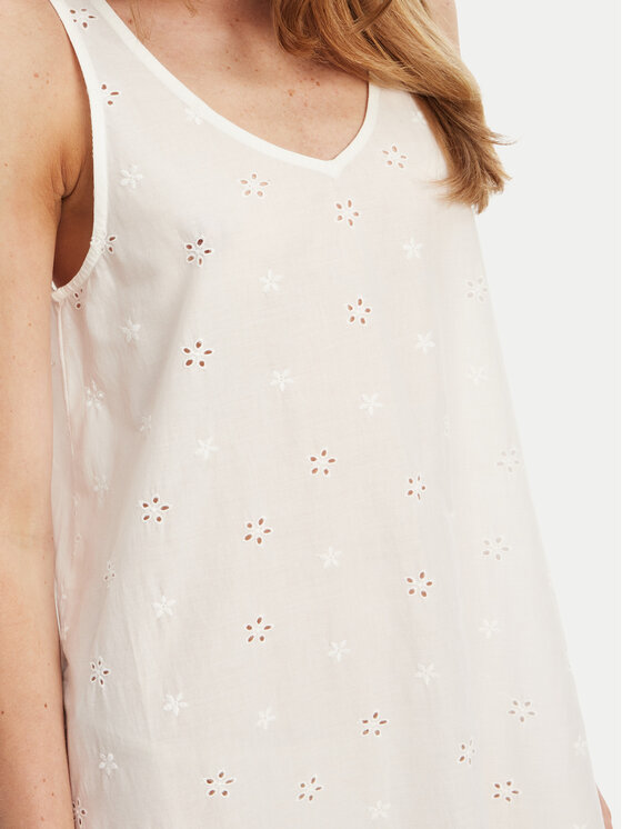 United Colors Of Benetton United Colors Of Benetton Camicia da notte 4SHX3C008 Écru Regular Fit