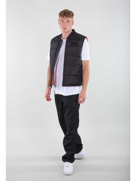 Alpha Industries Alpha Industries Kamizelka 118109 Czarny Regular Fit