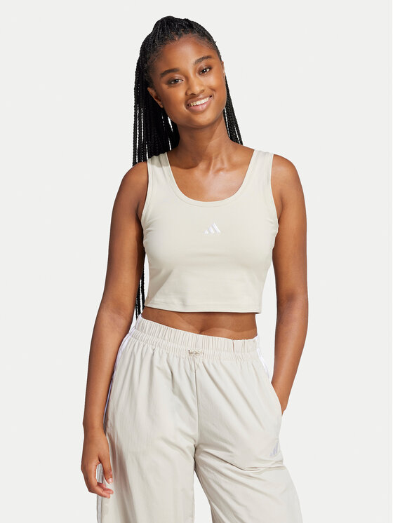 Top adidas, Größe XS Beige Essentials Small Logo JD0561