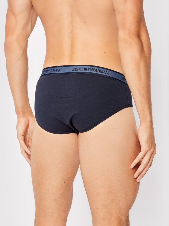 Emporio Armani Underwear Emporio Armani Underwear Súprava 3 kusov slipov 111734 2F717 40035 Tmavomodrá