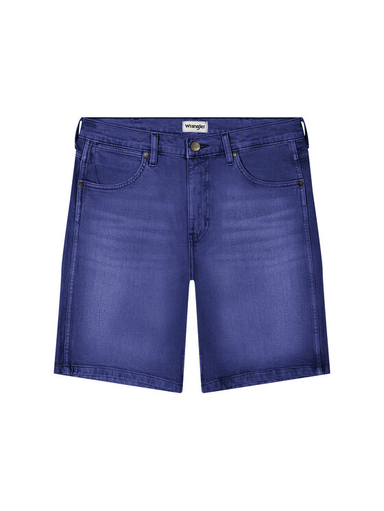 Wrangler Wrangler Szorty jeansowe FRONTIER SHORT Niebieski Regular Fit