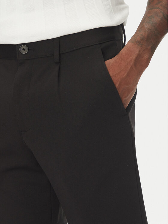 Lindbergh Lindbergh Szorty materiałowe 30-506062 Czarny Regular Fit