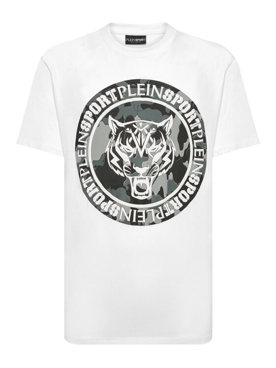 Plein Sport Plein Sport T-Shirt 13039 Biały Regular Fit