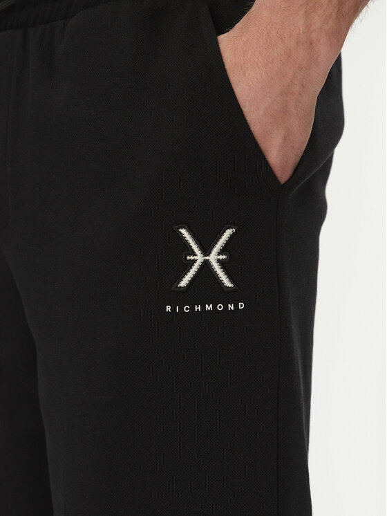 Richmond X Richmond X Szorty sportowe UMP25276BE Czarny Regular Fit