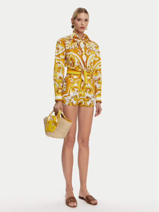 Dolce&Gabbana Dolce&Gabbana Сорочка F5S65T FI5JK Жовтий Regular Fit