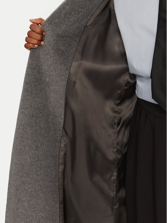 Weekend Max Mara Weekend Max Mara Vilnonis paltas Tempera 2425016102 Pilka Regular Fit