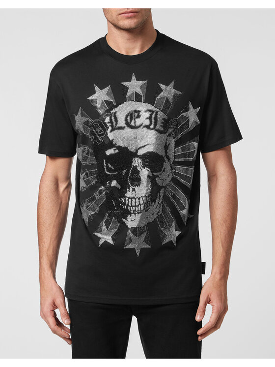 PHILIPP PLEIN PHILIPP PLEIN Tričko 8751 Čierna Regular Fit