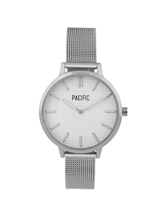 Pacific Pacific Zegarek PACIFIC X6198-01 Srebrny