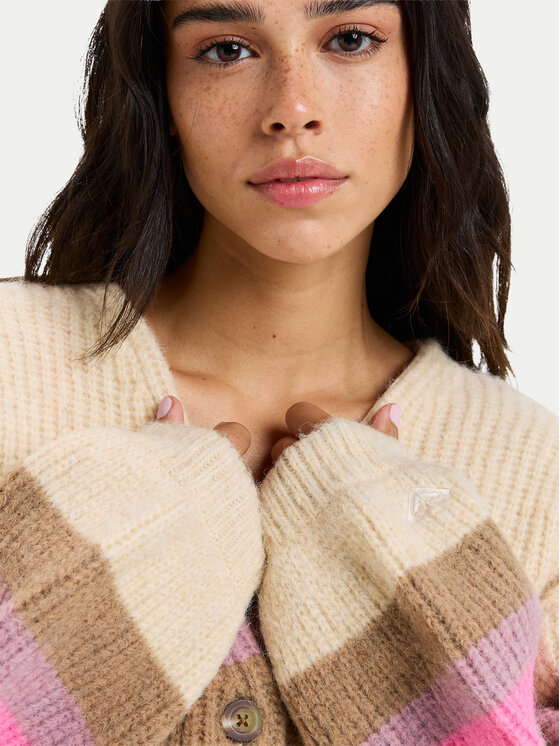 Roxy Roxy Ζακέτα Marble Tiles Stripe ERJSW03669 Μπεζ Regular Fit