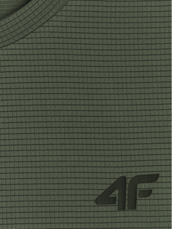 4F 4F Koszulka techniczna ATHLETIC Khaki Regular Fit