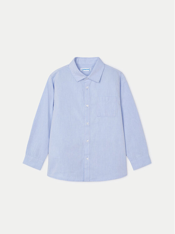 Mayoral Mayoral Camicia 146 Celeste Regular Fit