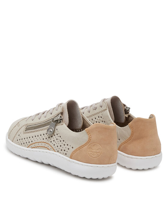 Rieker Rieker Sneakersy 52824-60 Beżowy