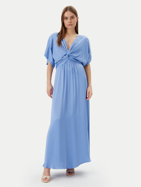 LOLA CASADEMUNT LOLA CASADEMUNT Φόρεμα βραδινό MS2516012 Γαλάζιο Regular Fit