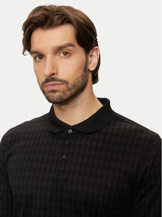 KARL LAGERFELD KARL LAGERFELD Polo majica 745009 544202 Črna Regular Fit