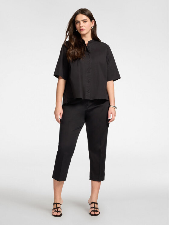 Elena Mirò Elena Mirò Camicia 5011P000319N033 Nero Boxy Fit