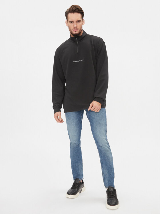 Calvin Klein Jeans Calvin Klein Jeans Μπλούζα Instit J30J323493 Μαύρο Regular Fit
