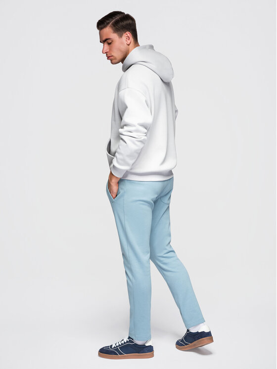 Ombre Ombre Spodnie dresowe OM-PABS-0304 Niebieski Slim Fit