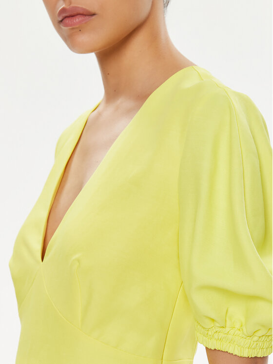 TWINSET TWINSET Suvekleit 241TT2107 Kollane Regular Fit