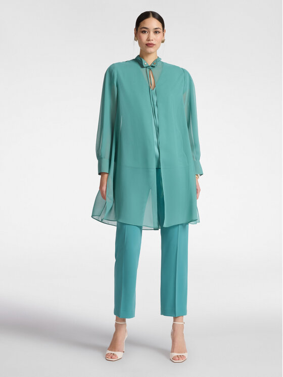 Elena Mirò Elena Mirò Camicia 5022Z000027N0B5 Turchese A-Line Fit