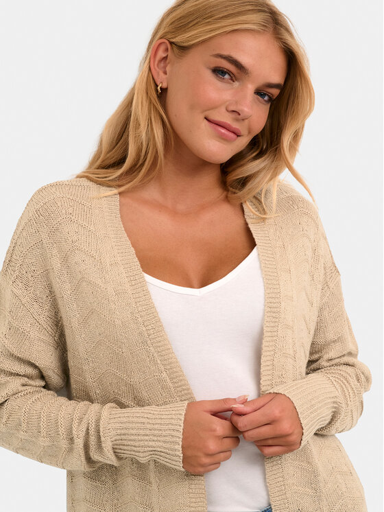 Kaffe Kaffe Kardigāns Kaemria 10506359 Bēšs Regular Fit