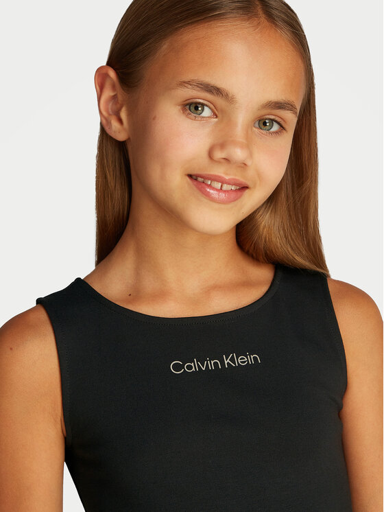 Calvin Klein Jeans Calvin Klein Jeans Повсякденна сукня IG0IG02908 Чорний Regular Fit
