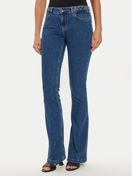 Liu Jo Džínsy UF4123 D4448 Tmavomodrá Bottom Up Fit