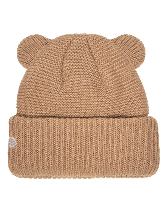 New Era New Era Čepice Teddy Bear Ears Cuff Knit Beanie 60580864 Hnědá