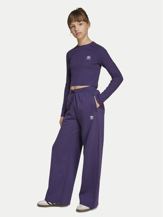 adidas adidas Блуза JW2600 Виолетов Slim Fit