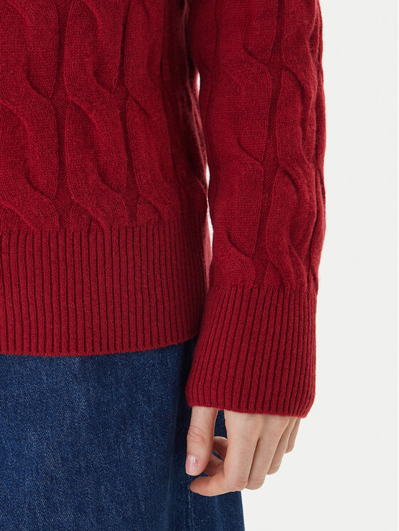 Tommy Hilfiger Tommy Hilfiger Rollkragenpullover WW0WW46791 Rot Regular Fit