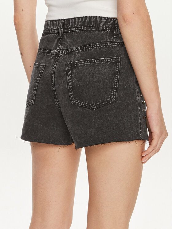 ONLY ONLY Pantaloni scurți de blugi Manja 15318752 Negru Boyfriend Fit