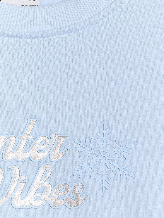 4F 4F Bluza APRES SKI Niebieski Loose Fit