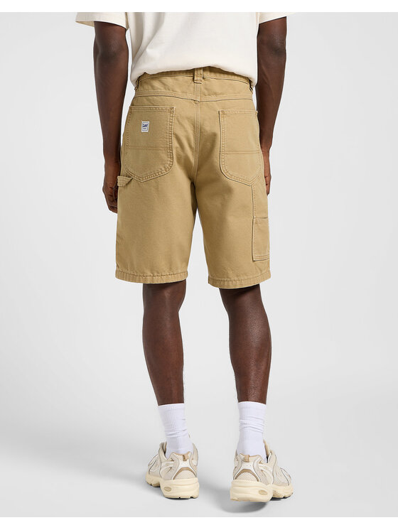 Lee Lee Szorty materiałowe CARPENTER SHORT Beżowy Regular Fit