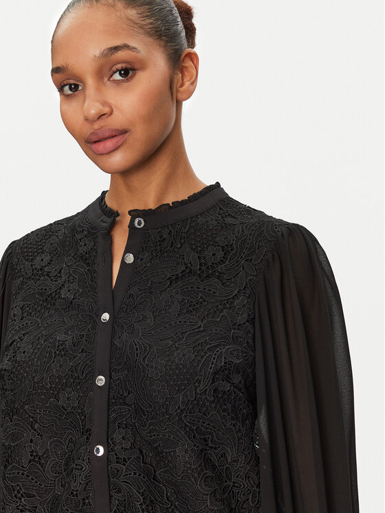 Morgan Morgan Bluse 251-CISLO Schwarz Regular Fit