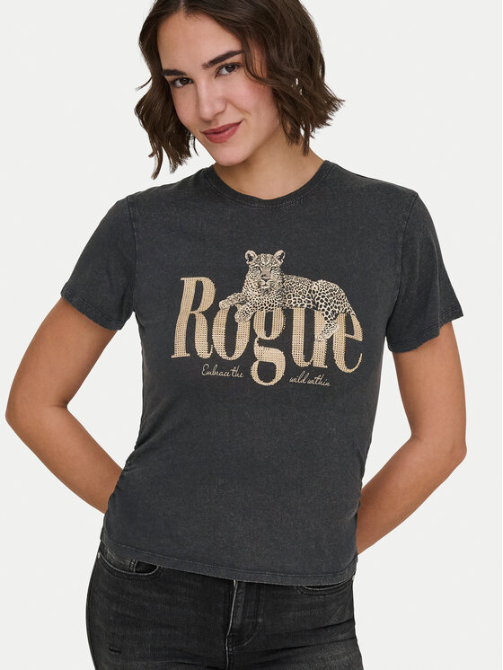 ONLY ONLY T-Shirt Lucy 15346760 Μαύρο Regular Fit