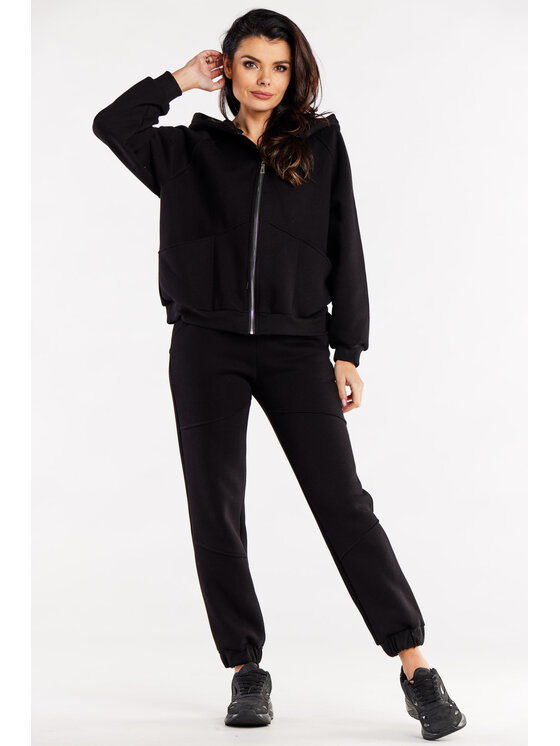 Infinite You Infinite You Mikina M324 Čierna Basic Fit