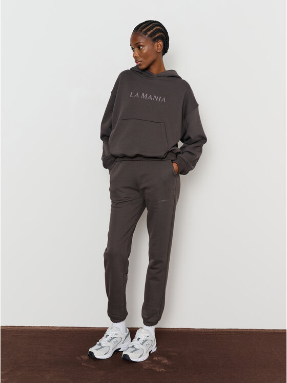 La Mania La Mania Teplákové kalhoty LYN 2 Šedá Classic Fit