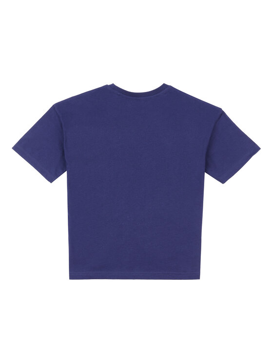 Lee Lee T-Shirt Wobbly Graphic LEG5030 Niebieski Regular Fit