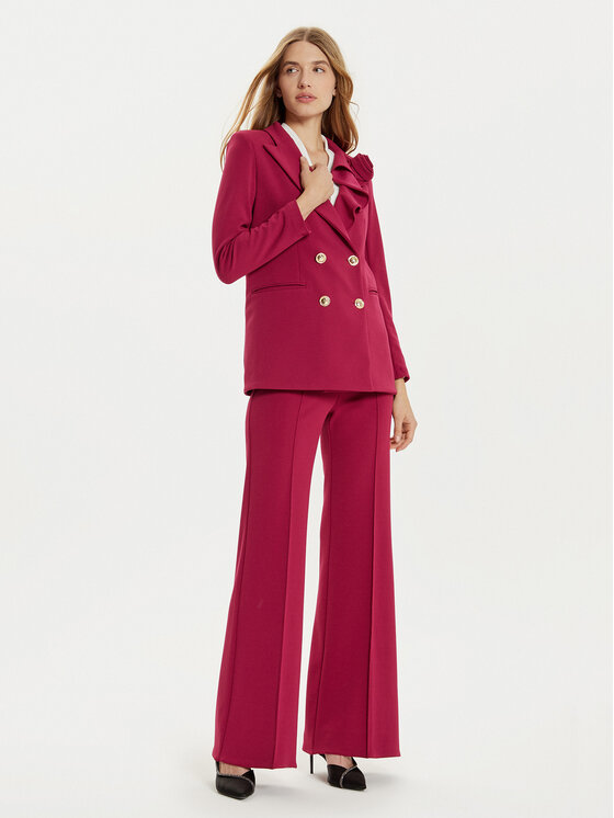 Rinascimento Rinascimento Suknjič CFC0121326003 Bordo rdeča Regular Fit