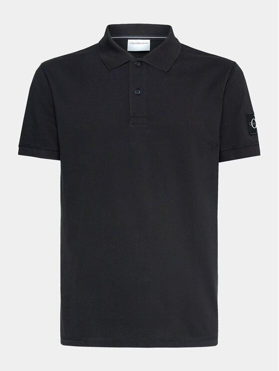 Calvin Klein Jeans Calvin Klein Jeans Тениска с яка и копчета J30J323394 Черен Regular Fit