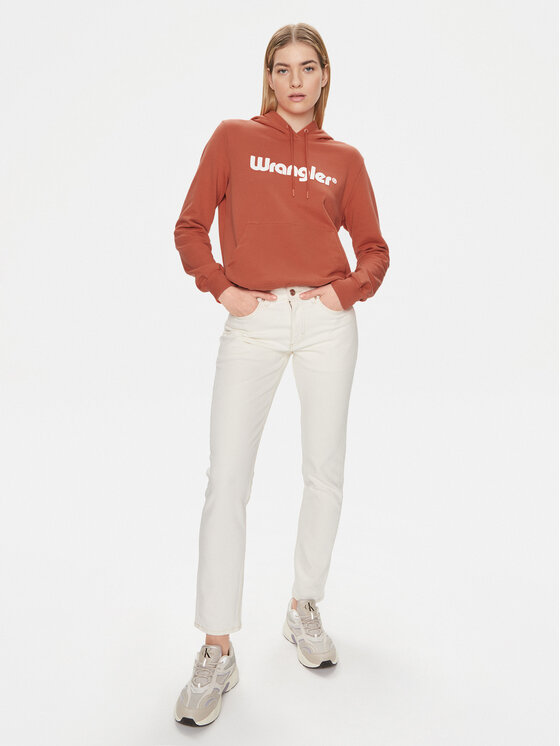 Wrangler Wrangler Majica dugih rukava 112350336 Narančasta Regular Fit