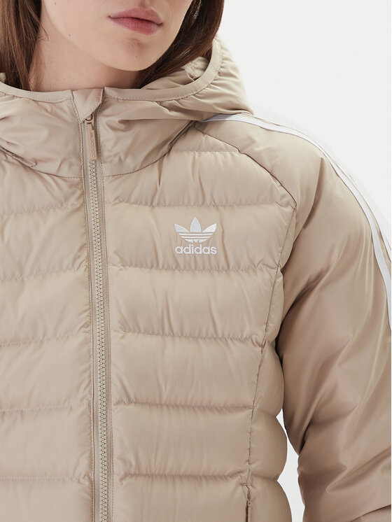 adidas adidas Átmeneti kabát adicolor JX2940 Bézs Slim Fit
