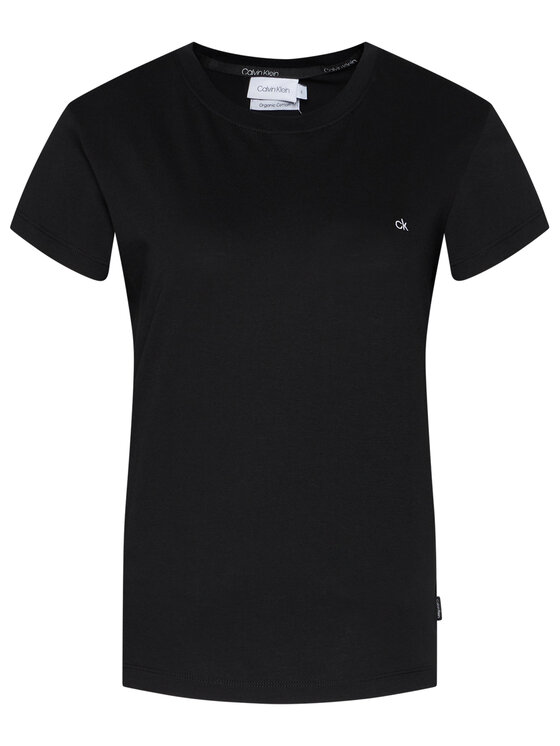 Calvin Klein Calvin Klein T-shirt Logo C-Neck K20K202132 Nero Regular Fit