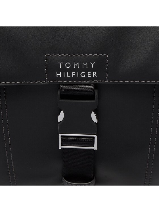 Tommy Hilfiger Tommy Hilfiger Hátizsák Th Spw Leather Backpack AM0AM11823 Fekete