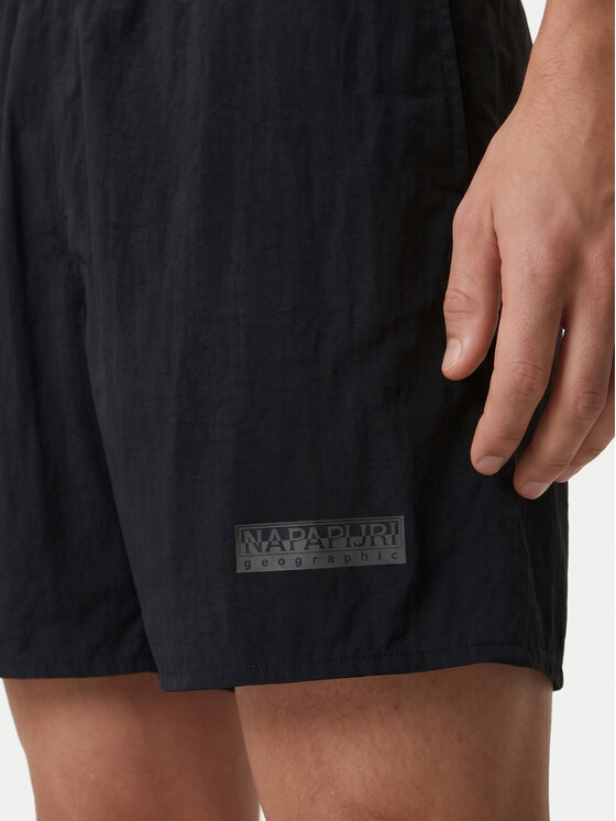 Napapijri Napapijri Badeshorts V-Box Logo 1 NP0A4HAX Schwarz Regular Fit
