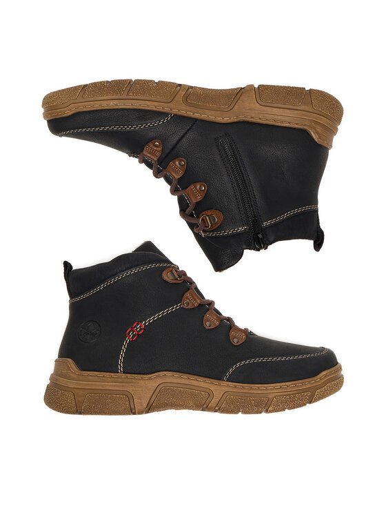 Rieker Rieker Schnürschuhe CEO-72313-00 Schwarz
