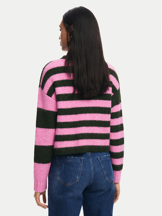Desigual Desigual Sweter Hamilton 24WWJF30 Różowy Regular Fit