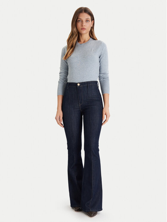 Guess Jeans Guess Jeans Svetr W4BR83 Z3HO2 Světle modrá Regular Fit