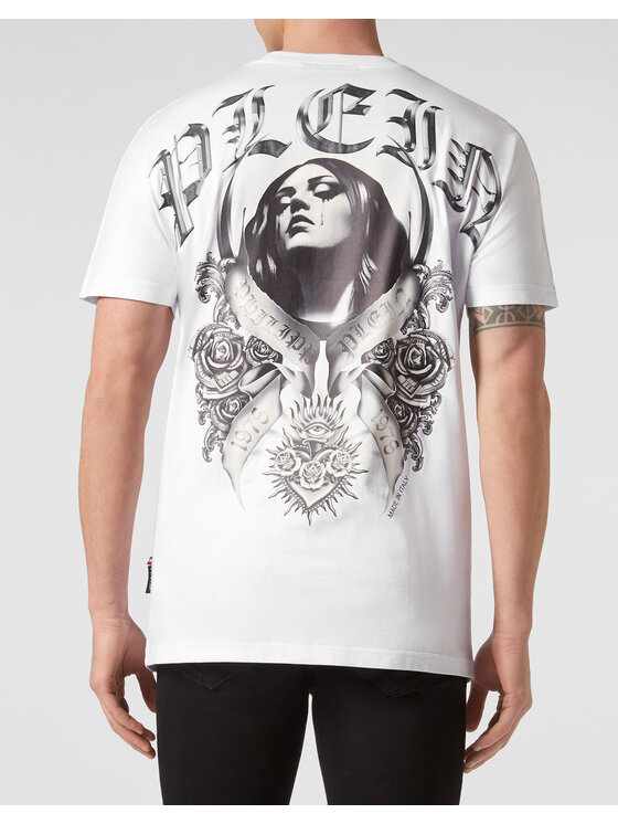 PHILIPP PLEIN PHILIPP PLEIN T-Shirt 901 Biały Regular Fit